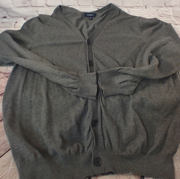 Croft & Barrow Mens XXL Cardigan Grey Preppy Sweater - Picture 9 of 13